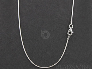 Sterling Silver Finished Snake  Neck Chain , (SNK025-16) - Beadspoint
