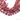 Ruby Faceted Heart Drops , 6 Pieces, (Rby6-8Hrt) - Beadspoint