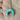 Turquoise Crescent Moon Electroplated Horn Pendant, (BZC-9062) - Beadspoint