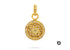Pave Diamond Sun Medallion Charm, (DCH-158)