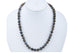 Ready to Wear Finished Hand Knotted Labradorite Round Beads Chain w/ Pave Diamond Hook Clasp (DCHN-67)