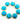 Gold Plated Faceted Turquoise Coin Connector, 20 mm (BZC-7104) - Beadspoint