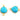 Gold Plated Faceted Turquoise Heart Connector, 13 mm (BZC-7119) - Beadspoint