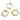 Gold Plated Faceted Rock Crystal Coin Connector, 14 mm (BZC-7127) - Beadspoint