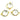 Gold Plated Faceted Rock Crystal Coin Connector, 14 mm, (BZC-7127) - Beadspoint