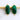 Gold Plated Faceted Dyed Emerald Oval Connector, 12x24 mm (BZC-7273/OV) - Beadspoint