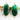 Gold Plated Faceted Dyed Emerald Oval Connector, 12x24 mm (BZC-7273/OV) - Beadspoint