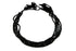 Black Onyx Faceted Roundell, 3 mm, Rich Color, Onyx Gemstone Beads, (BONx-FRNDL-3)(131)
