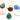 Gold Plated Faceted Pear Drop, 18x24 mm, multiple gemstones, (BZC-7426) - Beadspoint