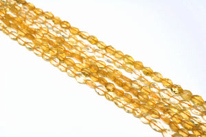 Genuine Natural Citrine Faceted Oval Drops Beads, 10x16 mm, Rich Orange Color, (CIT-OV-10x16)(184)