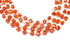 Carnelian Faceted Cube Box Beads, 7 mm, Rich Orange Color, (CAR-CUBE-7)(208)