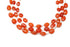 Carnelian Faceted Oval Drops, 7x10 mm, Rich Orange Color, (CAR-OVAL-7x10)(215)