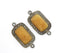 Pave Diamond Yellow Sapphire Square Connector, (I/YSAP/23x16)