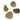 Gold Electroplated Freeform Slab Bezel, 15x21-18x26 mm, Multiple Colors, (BZC-9035-SCL-A) - Beadspoint