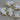 Gold Electroplated Ice Chalcedony Cross Pendant, 37X28 mm, (BZC-9071) - Beadspoint