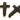 Gold Electroplated Brown Jasper Cross Pendant, 58x40 mm, (BZC-9073) - Beadspoint