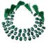 Green Onyx Mystic Faceted Pear Drops, 7x15-11x16 mm, Rich Color, Onyx Gemstone Beads, (GNxM-PR-7x15-11x16)(254)