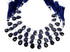 Natural Iolite Faceted Pear Drops, 10x12 mm, Rich Color, Iolite Gemstone Beads, (IOL-PR-10x12)(264)