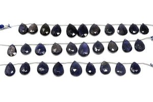Natural Iolite Faceted Pear Drops, 8x10-9x12 mm, (IOL-PR-10x13-12x18)(266)
