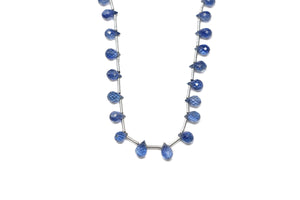 Kyanite Faceted Tear Drops , 3x6 mm, Rich Color, Kyanite Gemstone Beads, (KYN-TR-3x6)(288)
