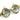 Gold Plated Faceted Black Rutile Bezel Cushion Connector, 19-20 mm, (BZC-9127) - Beadspoint