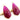 Gold Plated Dyed Ruby Faceted Arrowhead Bezel, 30x15 mm, (BZC-9141) - Beadspoint