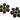 Gold Plated Faceted Black Onyx Flower pendant, 40x37 mm, (FLR-1107) - Beadspoint