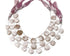 Natural Australian Faceted Pink Opal Heart Drops, 10-12 mm, Rich Color, Opal Gemstone Beads, (POP-HRT-10-12)(384)