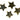 Gold Electroplated Labradorite Star Pendant, 25 mm, (BZC-1044) - Beadspoint