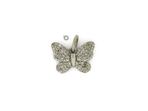 Pave Diamond Butterfly Charm (DCH-137) - Beadspoint