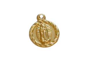 14k Gold Filled Virgin Maria Charm-- (GF/CH0/CR14) - Beadspoint