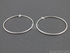 Sterling Silver Extra Large Circle Hoop Earrings, (SS/720/37)