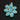 Turquoise Fancy Flower Pendant , (FLR-107/B) - Beadspoint