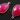 Fuschia Hot Pink Chalcedony Faceted Pear Bezel, (SSBZC7392-B) - Beadspoint