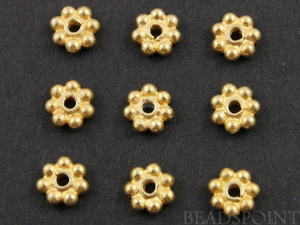 Gold Vermeil Tiny Daisy Spacer,10 Pieces,(VM/6300/5) - Beadspoint