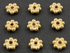 Gold Vermeil Tiny Daisy Spacer,10 Pieces,(VM/6300/5)