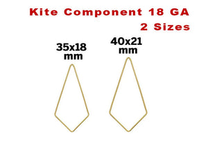 14k Gold Filled Kite Component 18 GA, 2 Sizes, (GF-747)