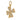 14K Solid Gold Pave Diamond Lucky Clover Pendant,  (14K-DP-090)