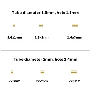 14K Gold Filled Crimp Cut Tube, Straight Tube Spacer Bead Available in 6 Sizes (GF-381)