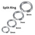 Sterling Silver Split Ring, Splir Silver Rings Available in 4 Sizes - 5.2mm, 6.2mm, 7.2mm & 8.2mm, (SS-750)