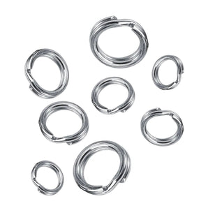 Sterling Silver Split Ring, Splir Silver Rings Available in 4 Sizes - 5.2mm, 6.2mm, 7.2mm & 8.2mm, (SS-750)
