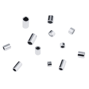 Sterling Silver Crimp Cut Tube, Straight Tube Spacer Bead Available in 6 Sizes, Wholesale Bulk Pricing, (SS-752)