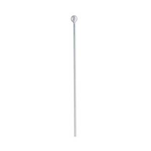 Sterling Silver Ball Pin 24 GA, Ball Headpins Available in 3 Sizes - 1 Inch, 1.5 Inches and 2 Inches, Wholesale Bulk Pricing, (SS-B24)