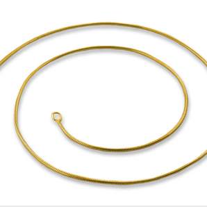 14k Gold Filled Snake Chain, 1mm, (GF-SNK-1MM)