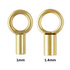 14K Gold Filled Crimp End Caps With Ring, Crimp End Available in 2 Sizes - 1 mm and 1.4 mm Inner Diameter (GF-E24)