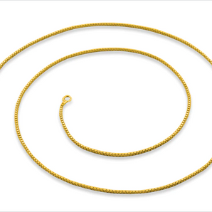 14k Gold Filled Box Chain, 1 mm, (GF-BOX-1MM)