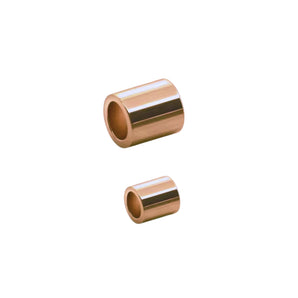 14K Rose Gold Filled Crimp Cut Tube, Straight Tube Spacer Bead Available in 2 Sizes - 2x2mm & 2x3mm, (RG-314)