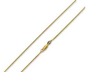 14k Gold Filled Snake Chain, 1mm, (GF-SNK-1MM)