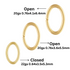 14K Gold Filled Oval Jump Rings, Closed Jump Ring, Open Jump Ring, Wire Thickness 0.64mm/0.76mm, (GF-JR-OVAL)