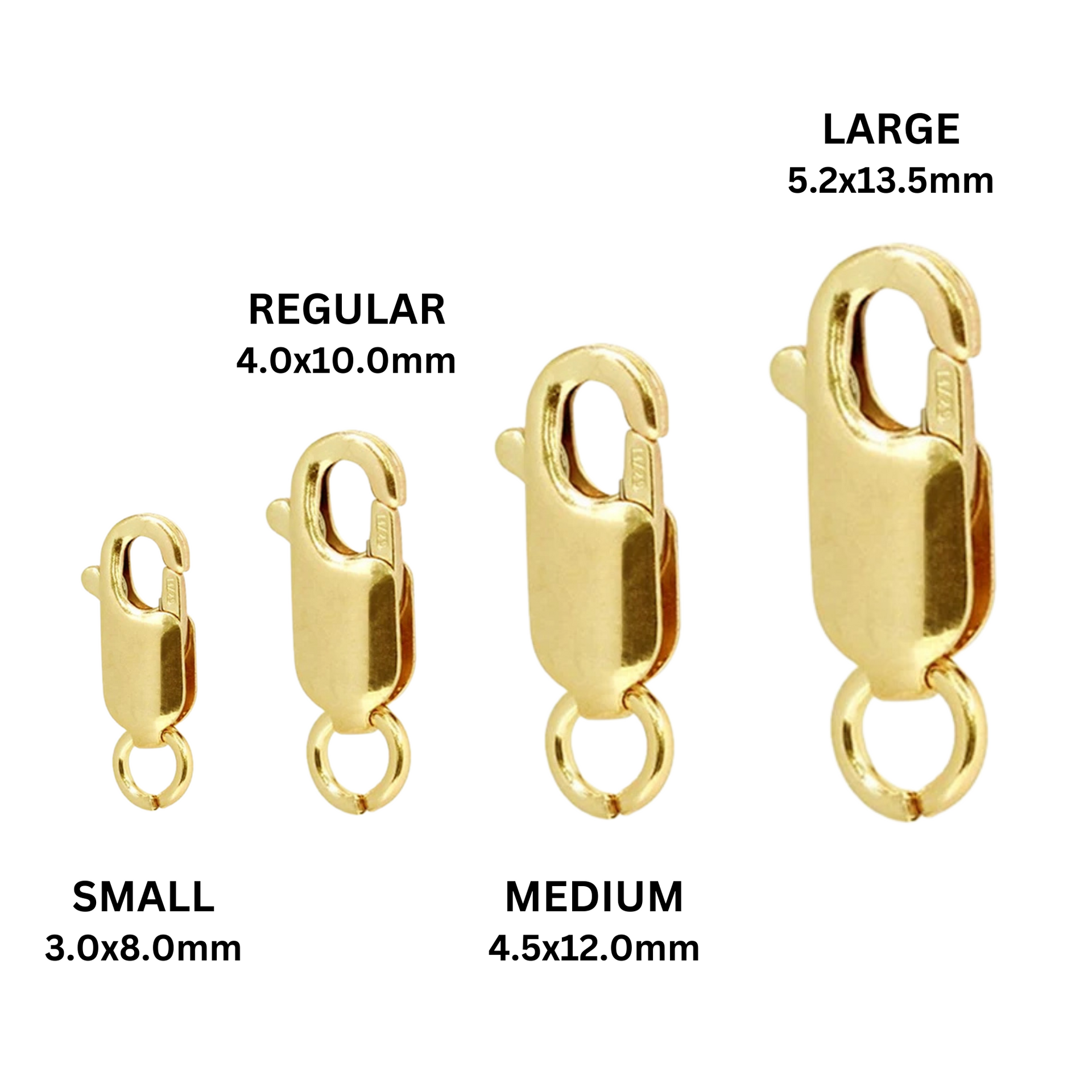 14KT Gold Filled offers 10mm Trigger Lobster with 5mm Open Jump ring - 25pcs Wholesale prices 15% discounted (2217)/5